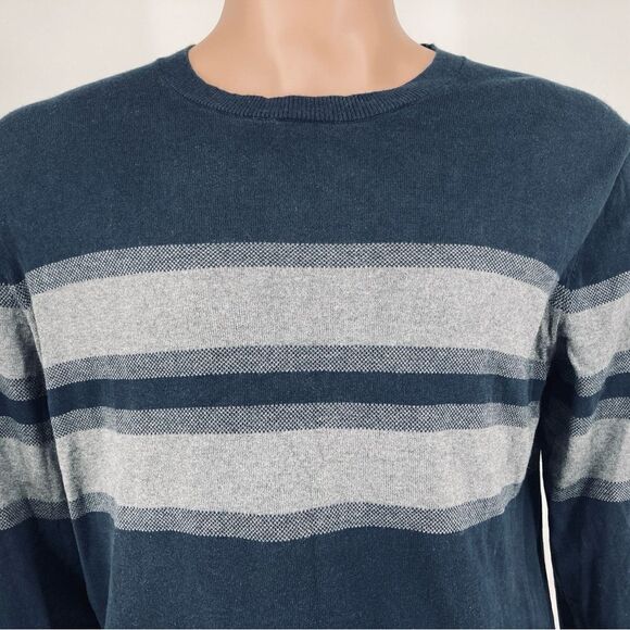Banana Republic Luxury Blend Silk Striped Men’s Sweater Size L - Picture 3 of 7